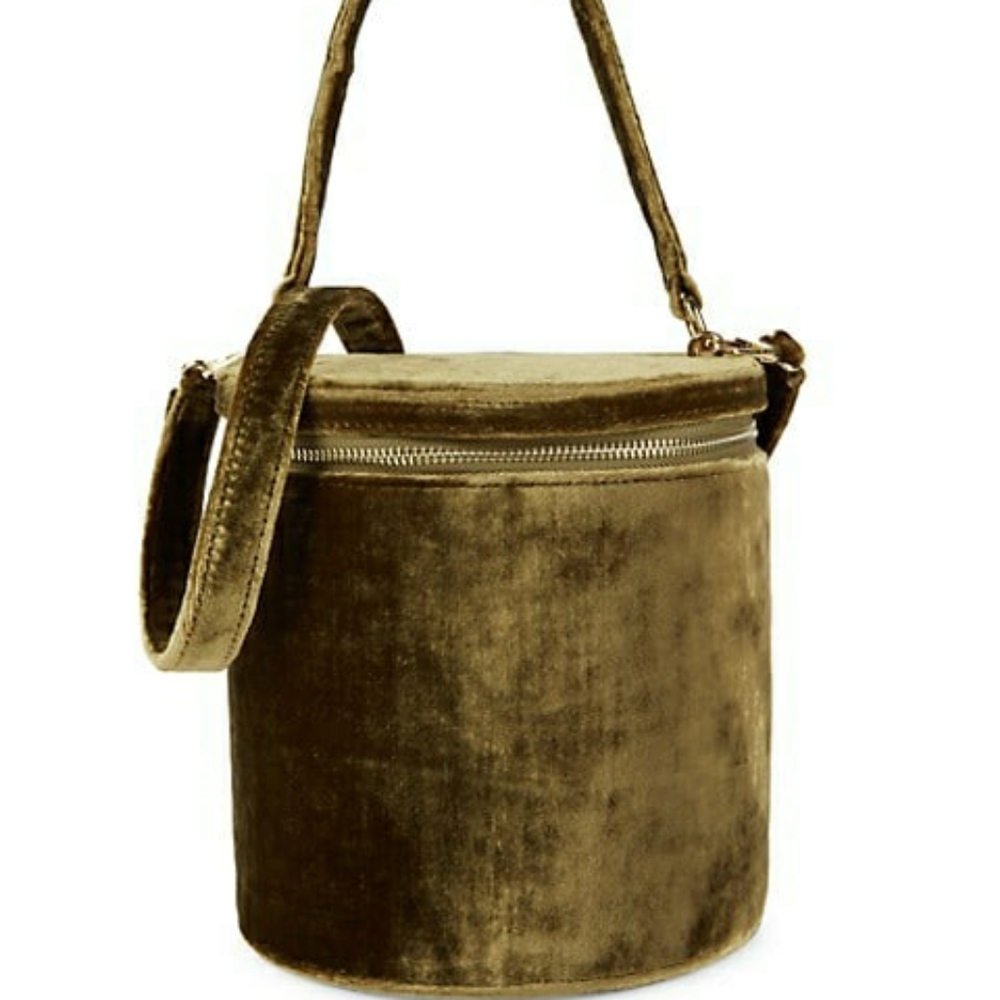 Staud Vitti Velvet Bucket Bag